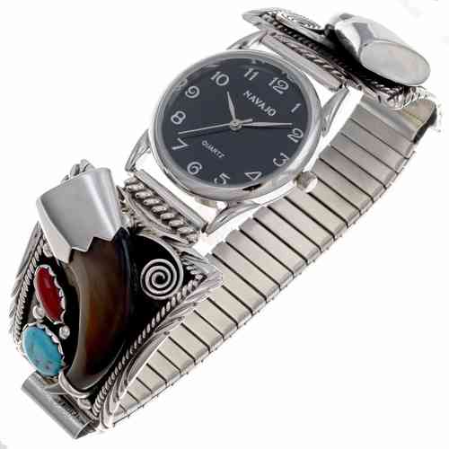 Uhrband Silber Bärenkrallen
