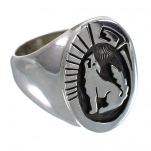 Ring Silber Howling Wolf