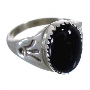 Ring Silber Onyx oval