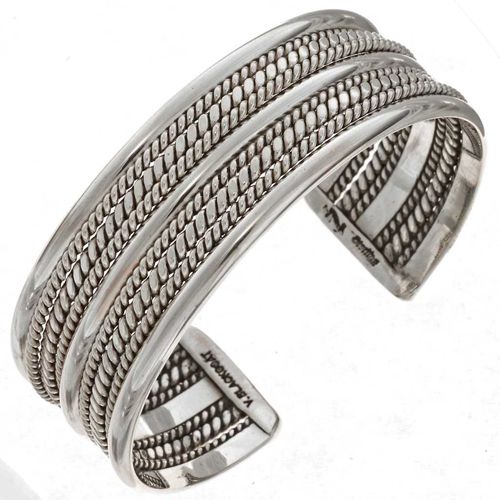 Armreif Silber Twisted Wire LARGE