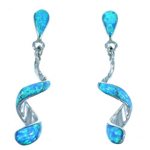 Ohrstecker Silber Opal-Inlay Snakes